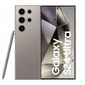 Samsung Galaxy S24 Ultra 5G AI Smartphone with Galaxy AI (Titanium Gray, 12GB, 512GB Storage), Snapdragon 8 Gen 3, 200 MP Camera with ProVisual Engine and 5000mAh Battery