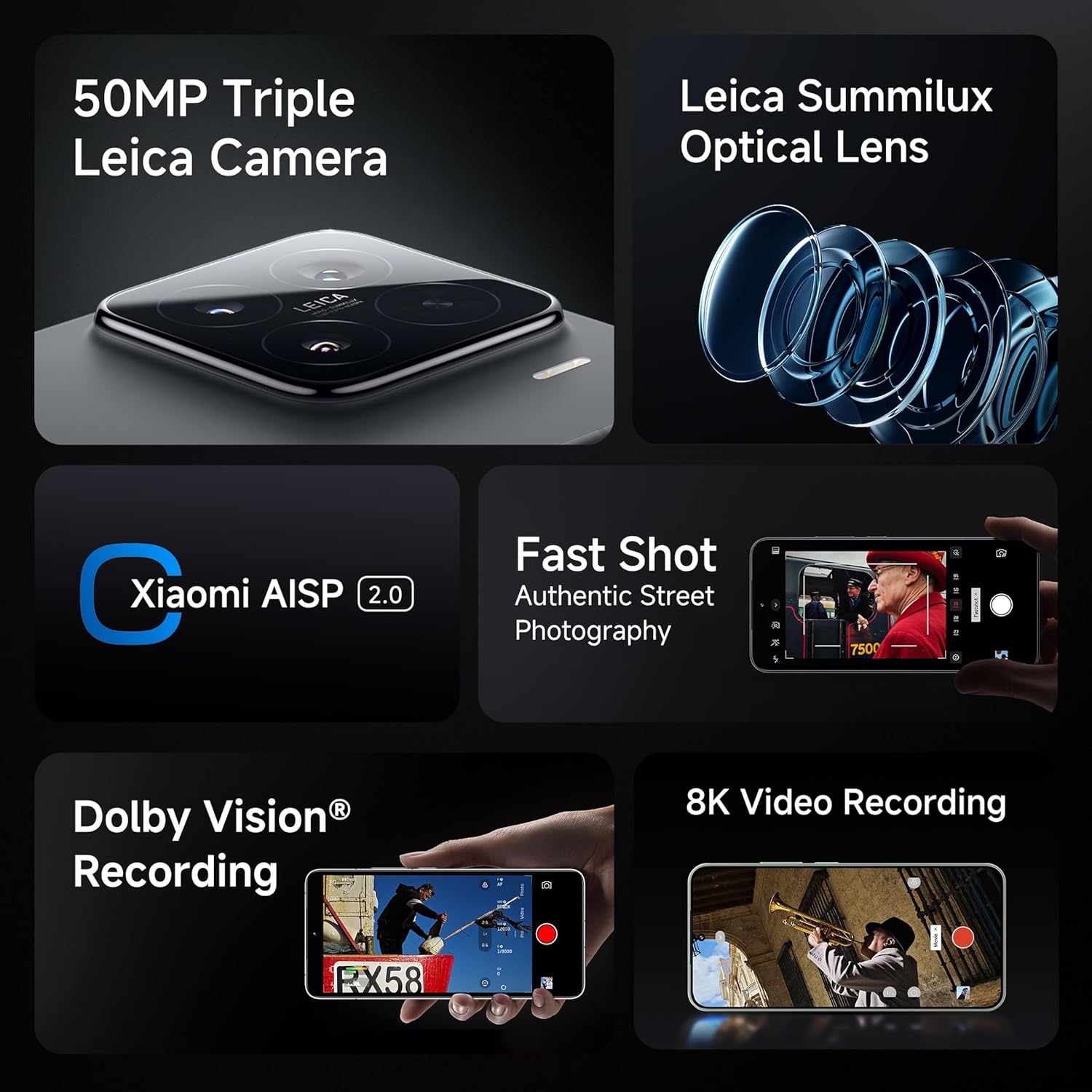 Xiaomi 15 (Black, 12GB/512GB)| 50 MP Leica Triple Camera | SD 8 Elite | 1.5K CrystalRes Dynamic 1-120 Hz AMOLED | Hyper AI - Image 5